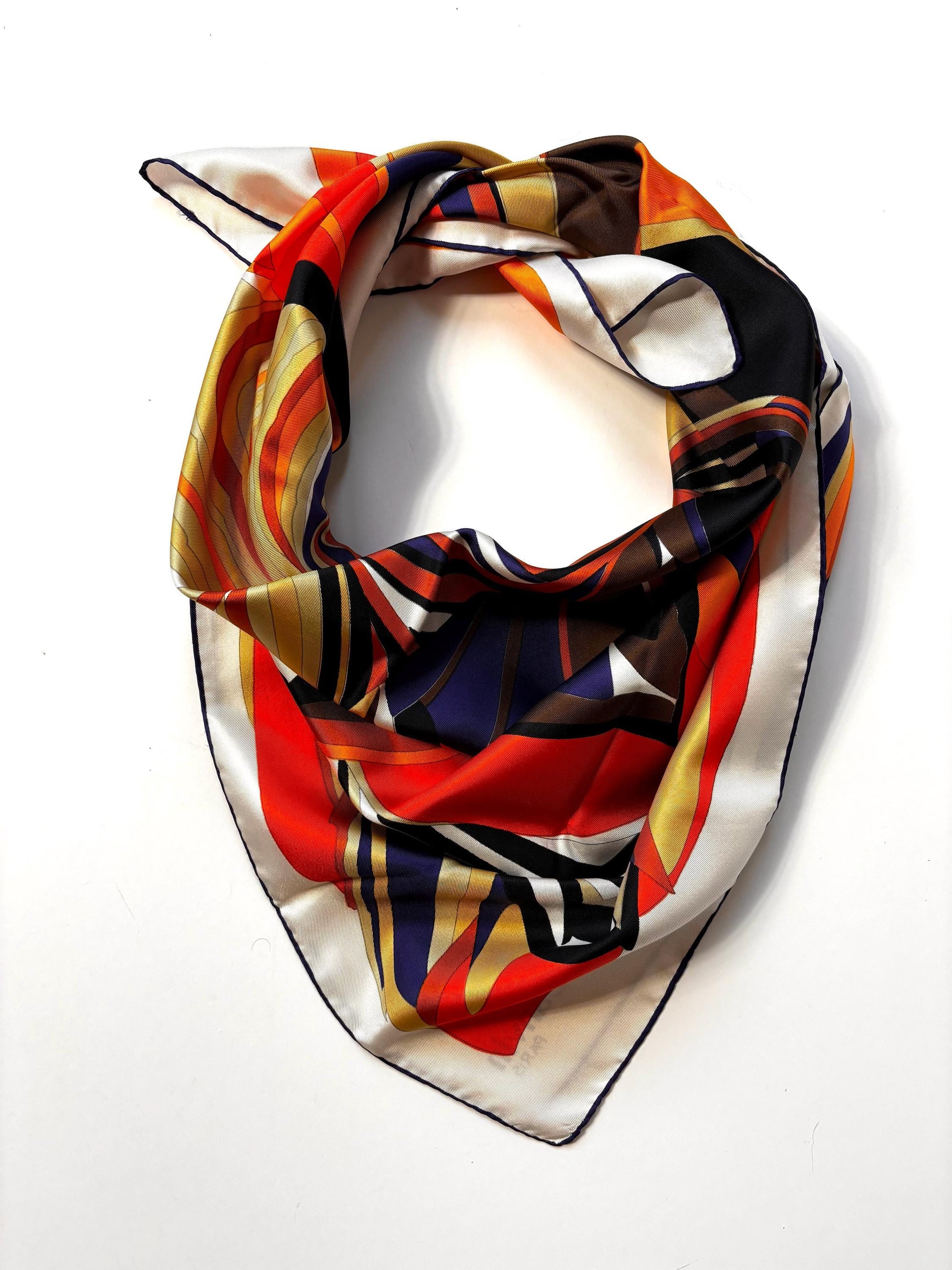 Jeanne Lanvin, Paris, vintage silk scarf in original box, rare find