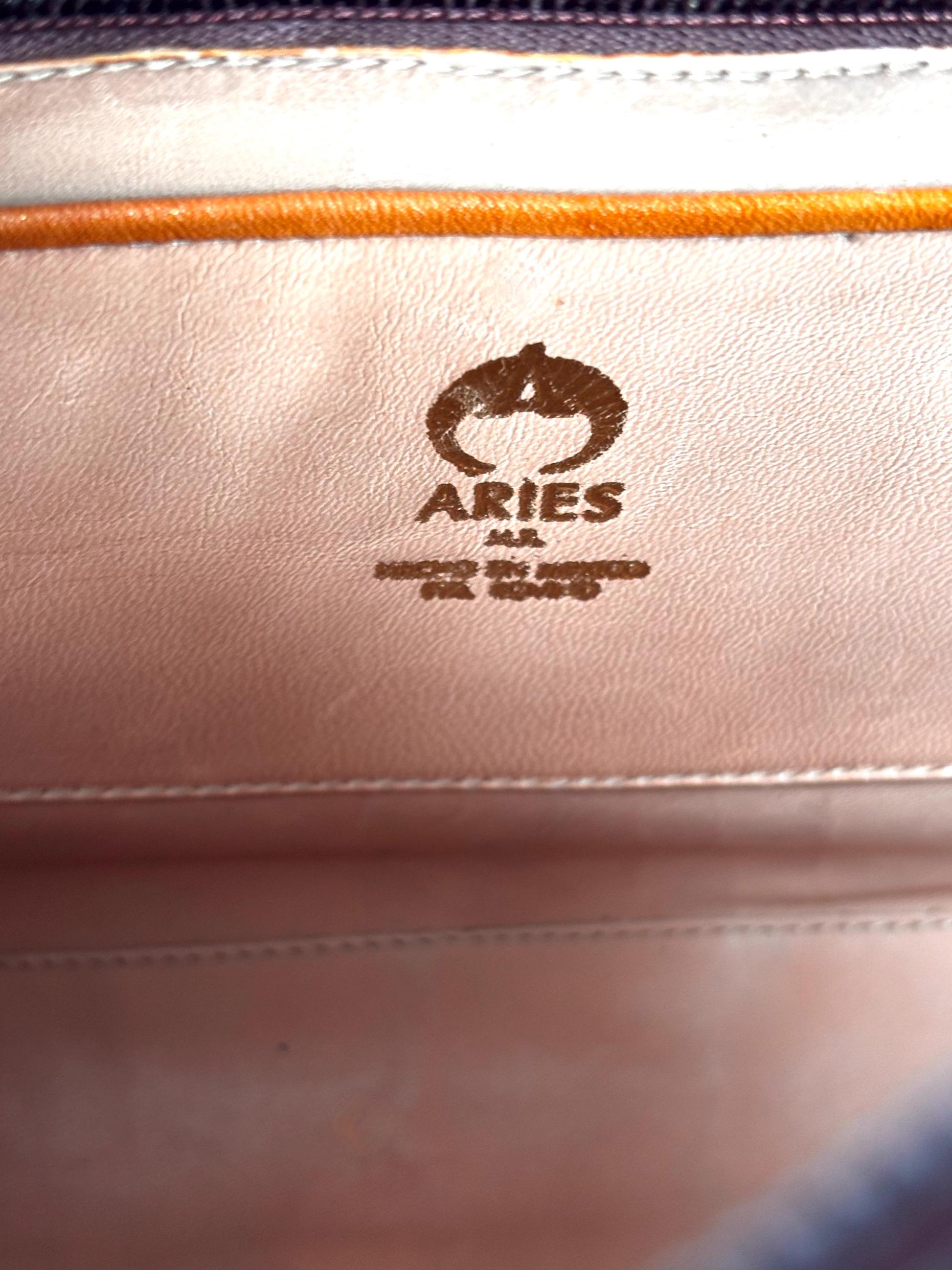 Aries Mexico, vintage tan quilted flap bag